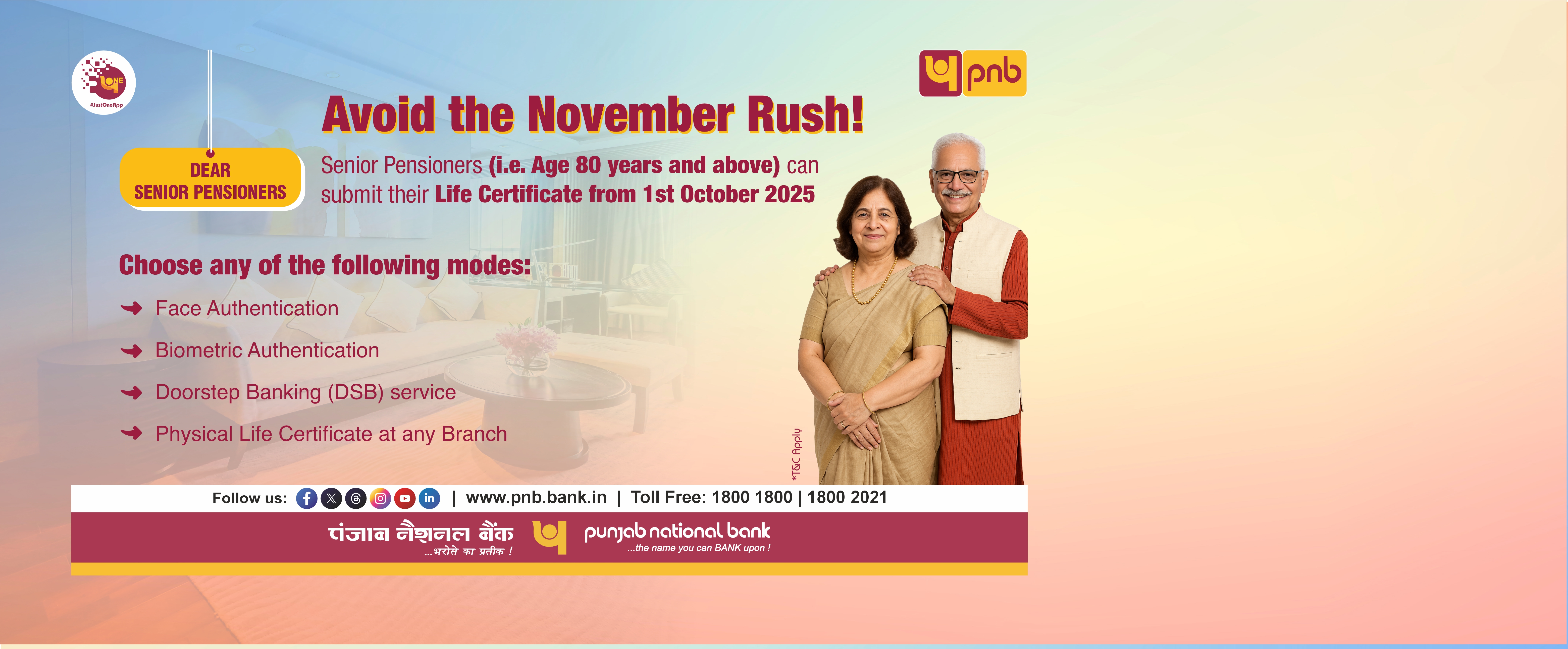 Life Certificate by Senior Pensioners
